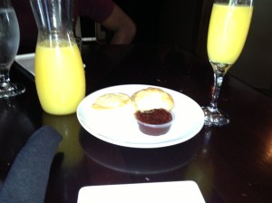 Mimosas, Biscuits & Jam
